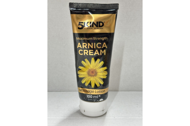 5kind Arnica Cream for Bruising and Swelling 100ml - Maximum Strength - Fast Acting & Intensive Arnica Montana Extract Bruise Cream - Natural Muscle Rub for Muscles & Joints