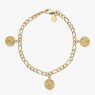 Women’s Gold Stainless Steel Coin Design With Gift Box