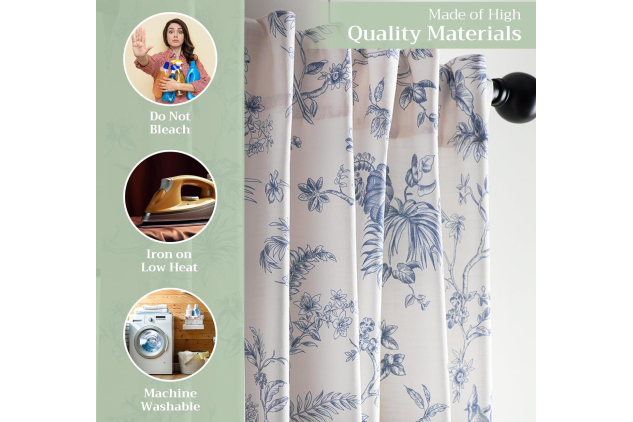 Maison d' Hermine Tailored Curtain 100% Cotton One Panel 50