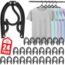 24 Pcs Travel Hangers - Portable Folding Clothes Hangers Travel Accessories Foldable Clothes Drying Rack for Travelling (Black)