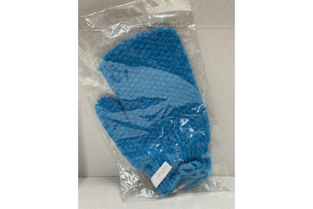 Exfoliating Mitt Shower Body Scrubbing Blue