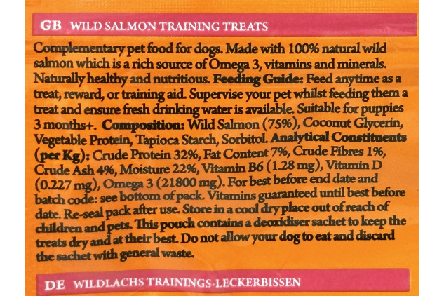Pet Munchies Wild Salmon Dog Training Treats – 50g (Pack of 8) Grain-Free, Natural, Real Meat Training Bites