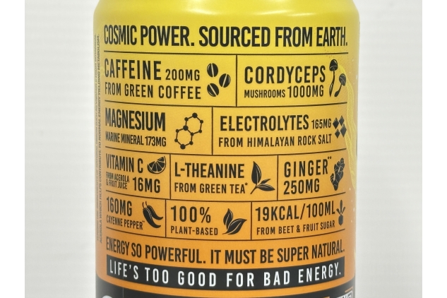 Tenzing Natural Energy Drink | Mango & Cordyceps Flavour | 330ml (Pack Of 8)