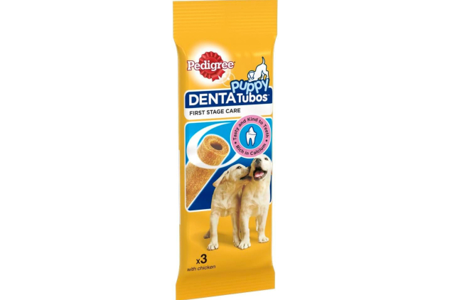 Pedigree Puppy Denta Tubo – 54 Dental Chews (18 × 3 Packs) | Daily Puppy Oral Care