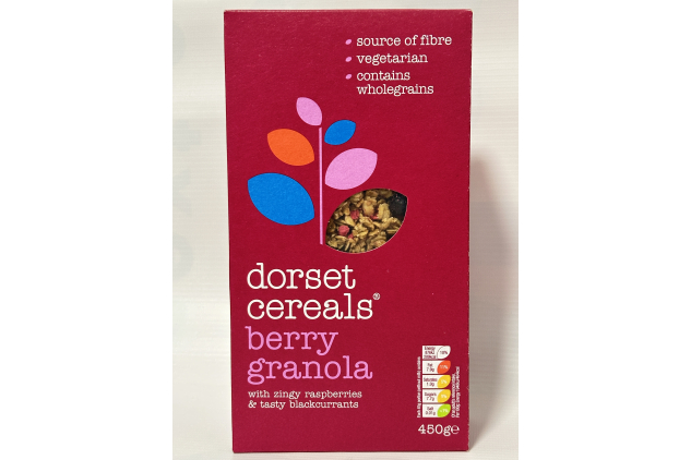 Dorset Cereals Berry Granola 450g – Pack of 5 | Fruity Crunchy Breakfast | Vegetarian