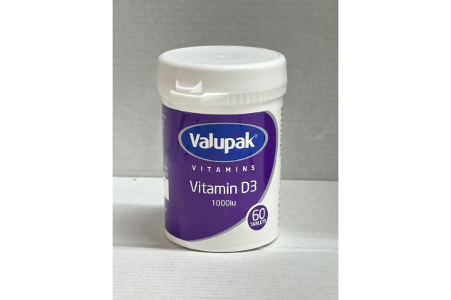 Valupak Vitamin D 1000Iu 60 Tablets