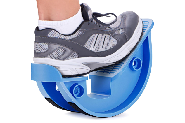 Calf Stretcher & Foot Rocker – Blue | Ankle Strength, Flexibility & Pain Relief Tool