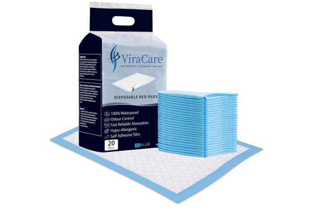 Incontinence Bed Pads 60x90cm – 20 Pack | Disposable Bed Mats for Adults, Kids & Maternity | COSMETIC DAMAGE TO OUTER PACKAGING
