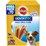 Pedigree Dentastix Daily Oral Care – 70 Sticks | Small Dogs 5–10kg | Dental Chews