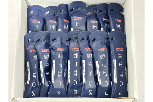 Liquid Collagen Protein Gels – Peach Flavour – 14 × 63ml – 20g Bovine Protein | Dairy & Gluten Free