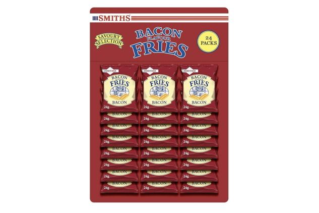 Smith’s Savoury Selection Bacon Fries – 24 x 24g Pub Card | Classic Pub Snack