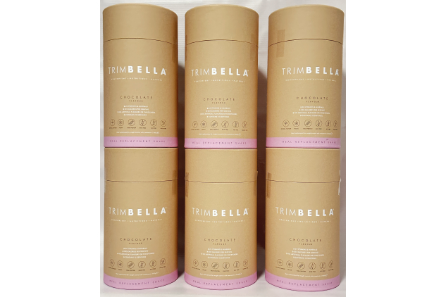 TrimBella Chocolate Meal Replacement Shake 6 x 660g | 72 Servings | High Protein & Vegan