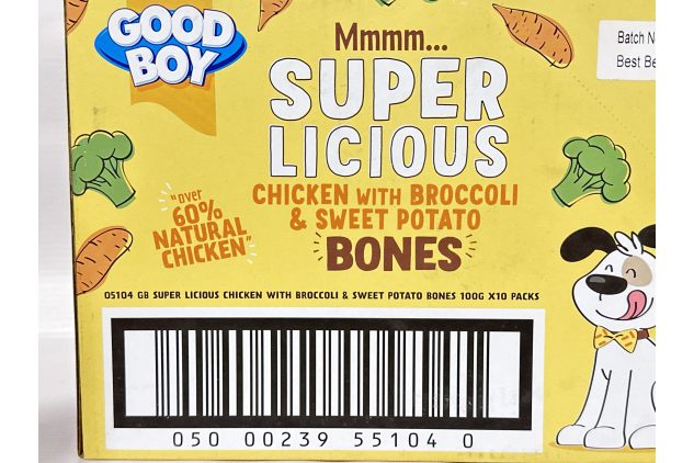 Good Boy Superlicious Dog Treats – Chicken, Broccoli & Sweet Potato – 10 x 100g – Low Fat