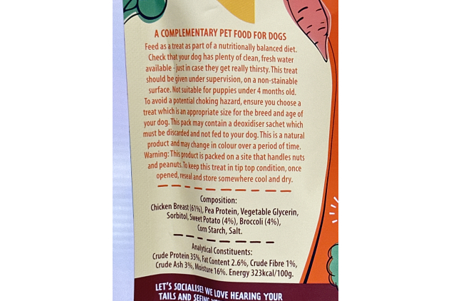 Good Boy Superlicious Dog Treats – Chicken, Broccoli & Sweet Potato – 10 x 100g – Low Fat