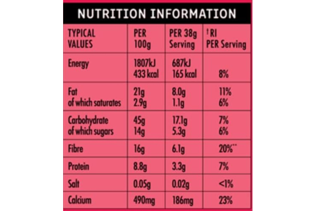 Bio & Me Super Berry Oat Bars – 36 × 38g – High Fibre Vegan Snack – Gut-Loving Recipe with Plant-Based Ingredients