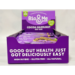 Bio & Me Gut-Loving Cocoa Hazelnut Oat Bars – 18 × 38g – High Fibre Vegan Snack – Good for Your Gut, No Added Sugar