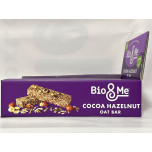 Bio & Me Gut-Loving Cocoa Hazelnut Oat Bars – 18 × 38g – High Fibre Vegan Snack – Good for Your Gut, No Added Sugar