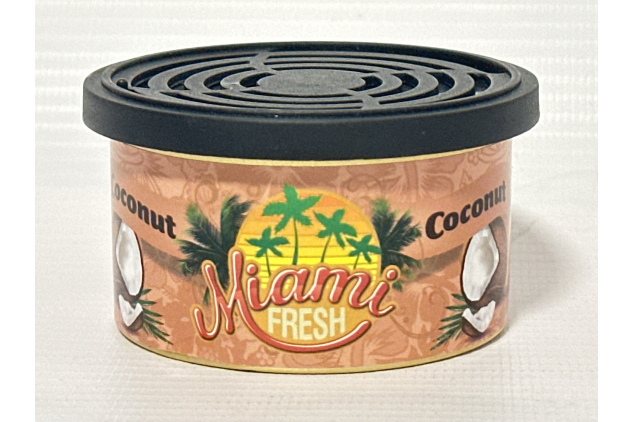 Miami Fresh Car Air Freshener - Coconut Scent - Long Lasting Car Fragrance