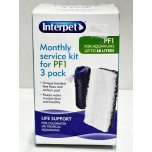 Interpet PF1 Monthly Service Kit 3 Pack Replacement Floss & Carbon Pads