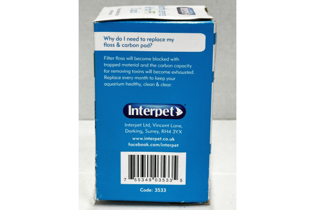 Interpet PF1 Monthly Service Kit 3 Pack Replacement Floss & Carbon Pads