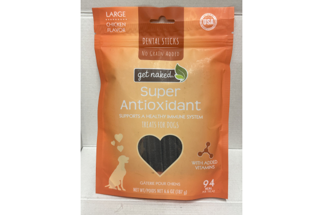 Get Naked Grain Free Super Antioxidant Dental Chew Sticks Large 187g