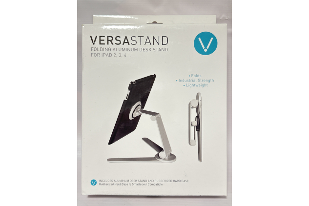 Ergotech VersaStand iPad Desk Stand – Folding Aluminum, 360° Rotation | For iPAD 2,3,4