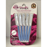 Womens Facial Razor Hair Removal - Dermaplaning Tool Peach Fuzz Remover Shaver Trimmer 5 Pack