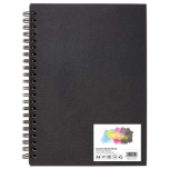 A4 Portrait Hardback Spiral Sketchbook | 160gsm, 50 Sheets Portrait
