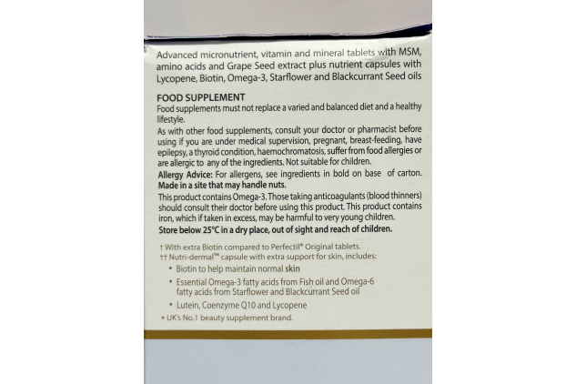 Perfectil Max by Vitabiotics 84 Tablets/Capsules