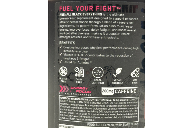 Applied Nutrition ABE Pre-Workout Baddy Berry – 375g – 30 Servings Energy Boost