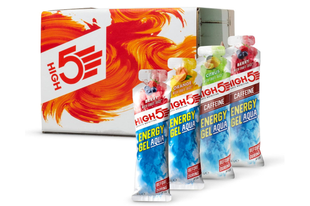 HIGH5 Energy Gel Aqua Mixed Flavours – 15 x 66g – Fast-Acting Sports Fuel