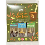 Gnaw Vegan Hot Chocolate Gift Sets – 6 x 3 Flavour Packs – Mint, Caramel & Oat