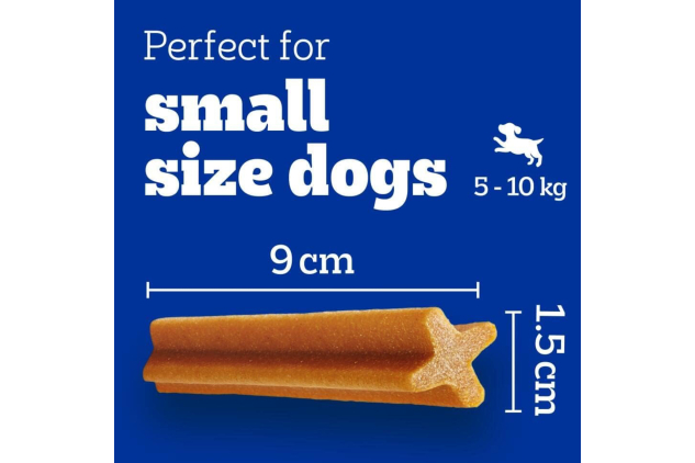 Pedigree DentaStix, Functional Snacks, Daily Dental Chews for Small Dogs (5 -10 kg), Megapack of 16 x 7 (112 Sticks)
