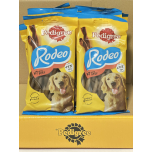 Pedigree Rodeo BEEF Dog Treats 84 Sticks (12 x 7 Multipack) with Omega 3 & Vitamins