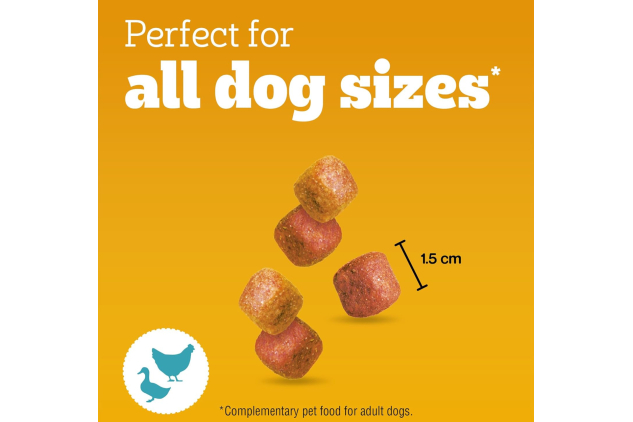 Pedigree Tasty Minis Chewy Cubes Dog Treats Chicken & Duck 8 x 130g Bags