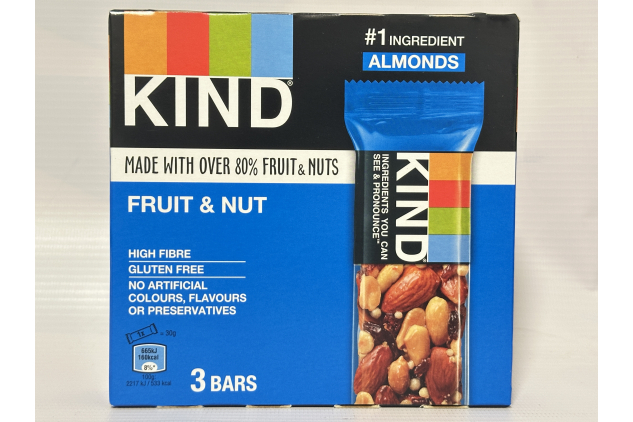 KIND Fruit & Nut Mini Bars – 30 x 30 g | High Fibre, Gluten Free Snack Bars with Almonds & Mixed Fruit