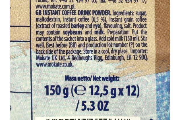 Mokate Classic Ice Frappe Coffee – 12 Sachets – Instant Iced Coffee Drink – Refreshing, Creamy Summer Beverage – Just Add Cold Water or Milk