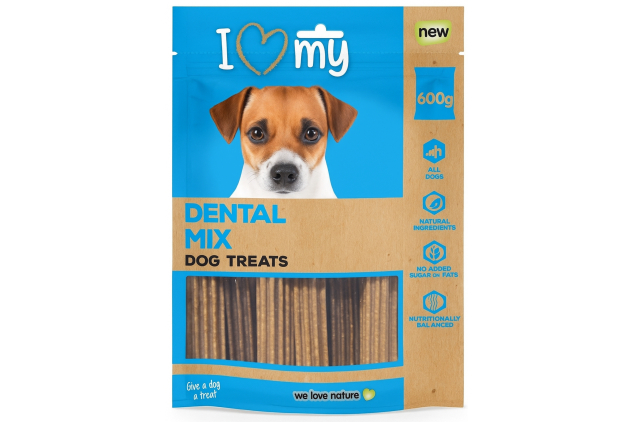 I Love My Pets Dental Mix Dog Treats – 600g Bumper Pack – Chewy Sticks
