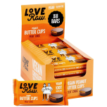 Love Raw Vegan Milk Chocolate Flavour Peanut Butter Cups – 18 x 34g | Plant-Based, Gluten-Free