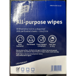 Robert Scott Blue Antibacterial Cleaning Cloths – 200 Pack | Hygienic Disposable All-Purpose Wipes