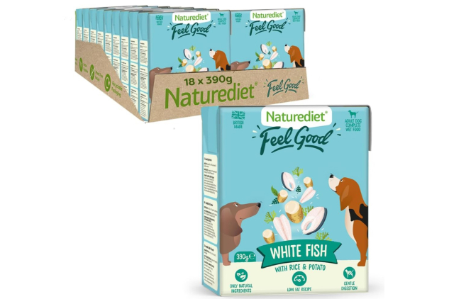 Naturediet Feel Good Wet Dog Food – Fish – 18 x 390g | Natural & Balanced