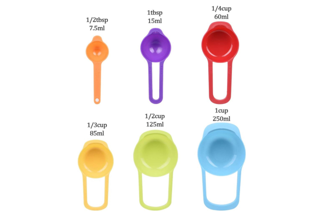5-Piece Stainless Steel Mixing Bowl Set with Lids + Measuring Spoons & Whisk