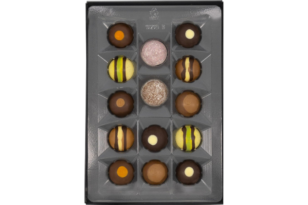 Luxury Alcoholic Chocolate Truffles – 14-Piece Gift Box | Assorted Liqueur Flavours 155g | RRP£17.95