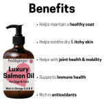 Fred & Ginger Salmon Oil for Dogs & Cats – 2 × 500ml – Omega 3, 6 & 9 Supplement – Joint, Skin & Immune Support – Natural Pet Food Topper