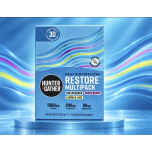 Hunter & Gather Restore Electrolytes Variety Pack 30 Sachets – Unflavoured, Mixed Berry & Lemon & Lime