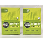 Hunter & Gather Electrolyte Sachets – 60 x 5.6g | Lemon & Lime | Sugar-Free | Keto Friendly | No Sweeteners | Pink Salt + Magnesium + Potassium | Natural Hydration