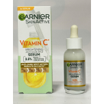 Garnier SkinActive Vitamin C Brightening Face Serum 30ml | With Niacinamide & Salicylic Acid | Fades Dark Spots | Evens Skin Tone