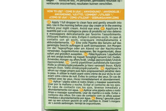 Garnier SkinActive Vitamin C Brightening Face Serum 30ml | With Niacinamide & Salicylic Acid | Fades Dark Spots | Evens Skin Tone