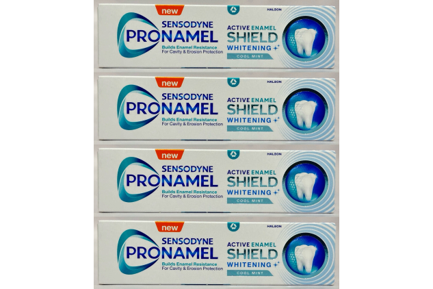 Sensodyne Pronamel Active Enamel Shield Whitening Toothpaste – COOL MINT – 4 × 75ml