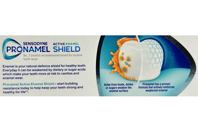 Sensodyne Pronamel Active Enamel Shield Whitening Toothpaste – COOL MINT – 4 × 75ml